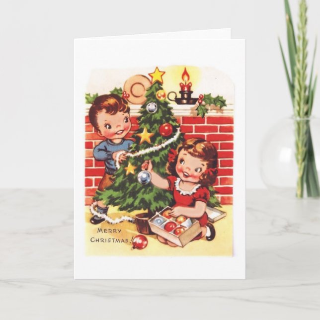Vintage Weihnachten der 1940er Jahre (Vorderseite)