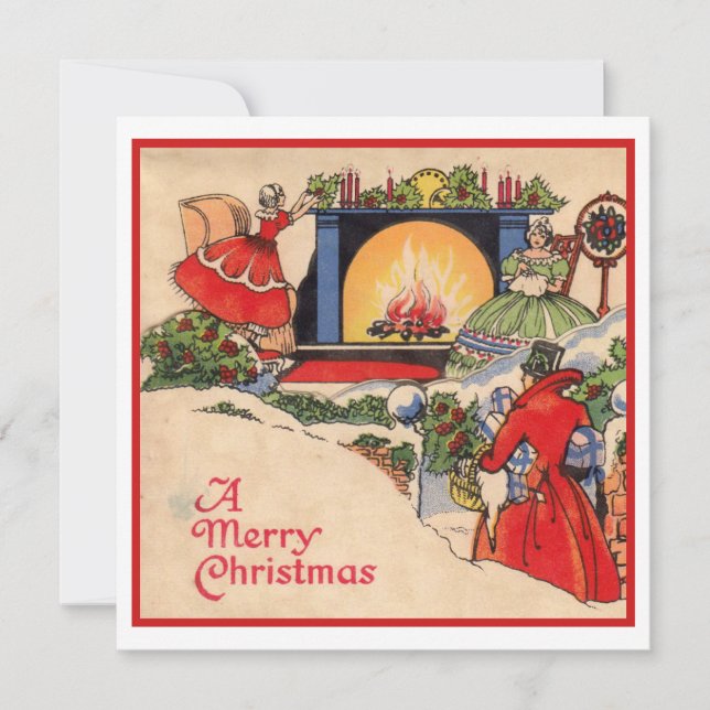 Vintage Weihnachten der 40er Jahre (Vorderseite)