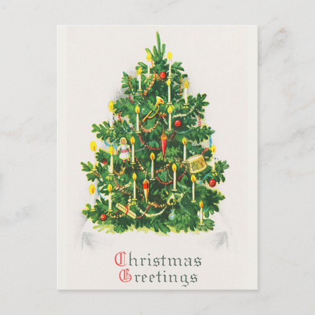 Vintage Weihnachten Frohe Weihnachtsgrüße (Vorderseite)