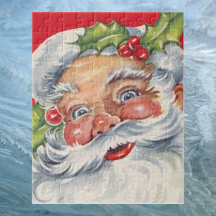 Vintage Weihnachten, fröhlicher Weihnachtsmann mit