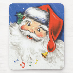 Vintage-Weihnachten, fröhlicher Weihnachtsmann mit Mousepad