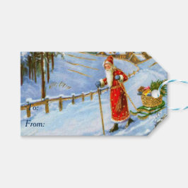 Vintage Weihnachten Geschenkanhänger