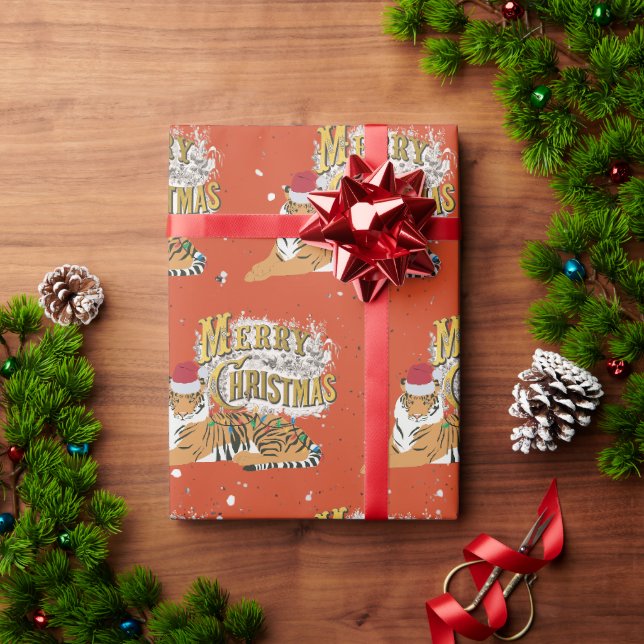 Vintage Weihnachten Geschenkpapier (Feiertagsgeschenk)