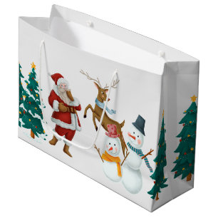 vintage Weihnachten Große Geschenktüte
