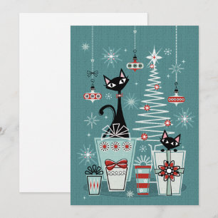 Vintage Weihnachten II - w/ Red ©studioxtine Einladung