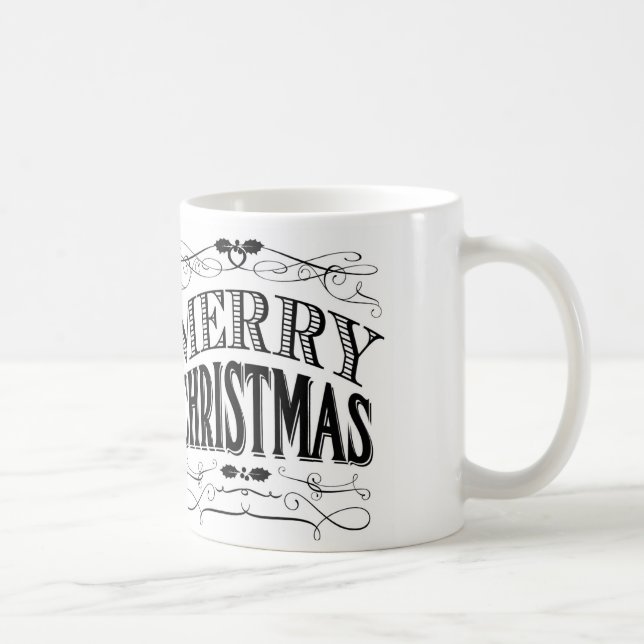 Vintage Weihnachten Kaffeetasse (Rechts)