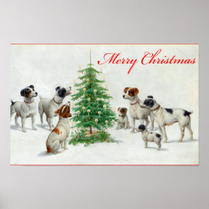 vintage Weihnachten Poster