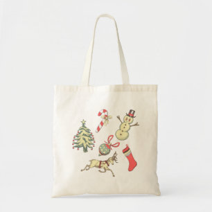 Vintage Weihnachten Tragetasche