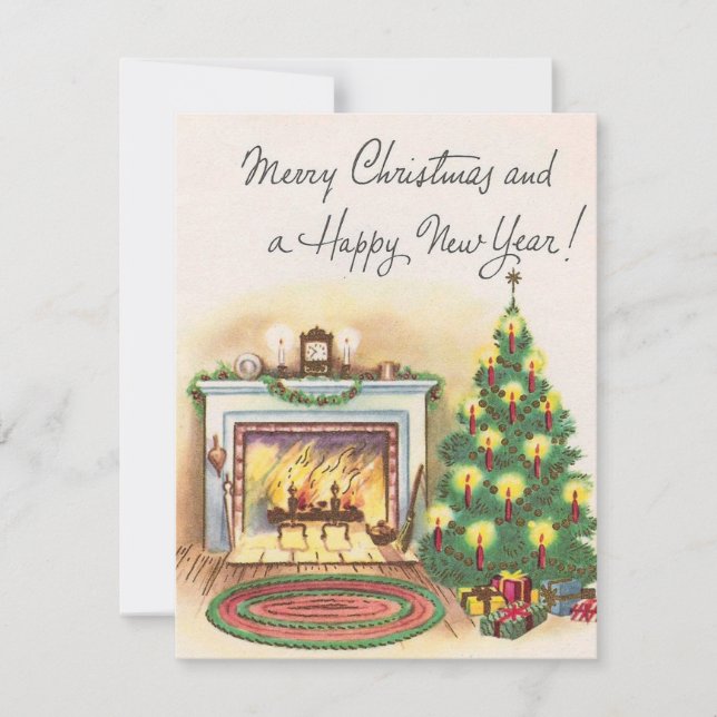 Vintage Weihnachten und neue Jahre (Vorderseite)