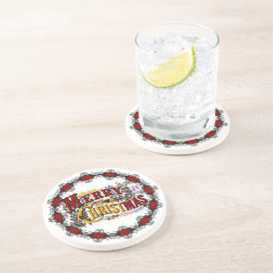 Vintage Weihnachts-Coaster Getränkeuntersetzer