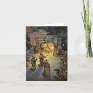 Vintage-Weihnachts-Dankeschön Dankeskarte