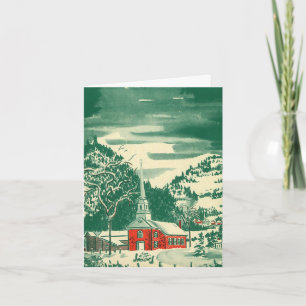 Vintage-Weihnachts-Dankeschön Dankeskarte