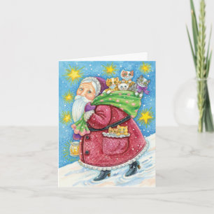 Vintage Weihnachts-Dankeschön Dankeskarte
