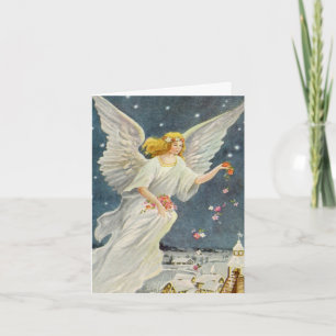 Vintage Weihnachts-Dankeschön Dankeskarte