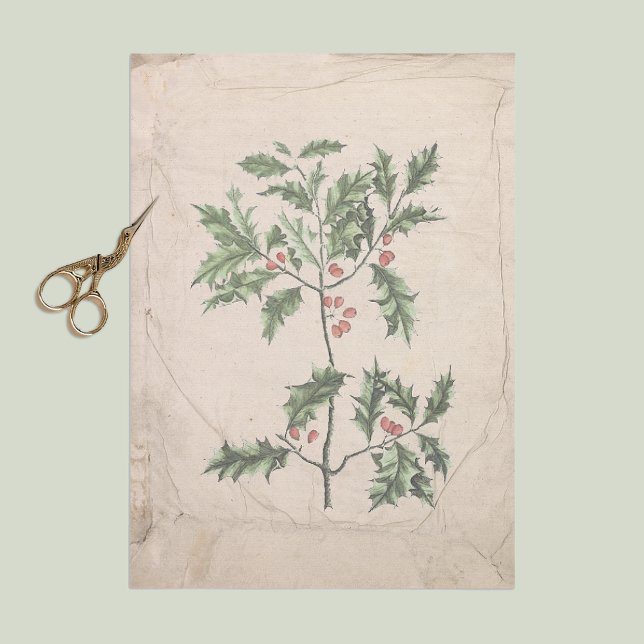 Vintage Weihnachts-Dekoupage Wrinkled Aged Seidenpapier (Von Creator hochgeladen)