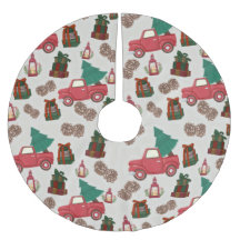 Vintage-Weihnachts-LKW-Baumskleid | Retro-LKW