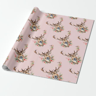 Vintage-Weihnachts-Rentier-Geschenkpapier Geschenkpapier