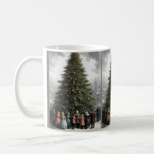 Vintage Weihnachtsbaum-Ansammlung Kaffeetasse
