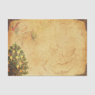 Vintage Weihnachtsbilder Seidenpapier