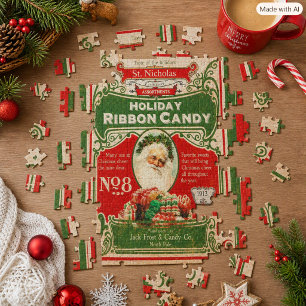 Vintage-Weihnachtsbonbons mit Santa von 1913