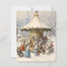 Vintage Weihnachtsbrände Feiertagskarte