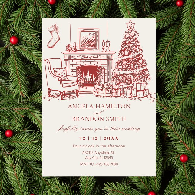 Vintage Weihnachtsdekoration Save The Date (Von Creator hochgeladen)