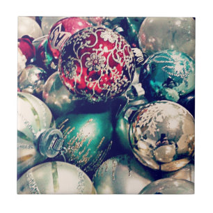 Vintage-Weihnachtsdekorationen Fliese