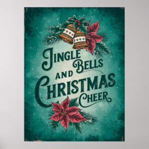 Vintage Weihnachtsdrucke, Retro druckbar Poster
