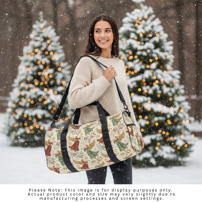 Vintage-Weihnachtsengel Duffle Bag (Von Creator hochgeladen)