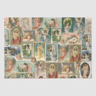 Vintage-Weihnachtsengel-Tissue-Papier-Verpackung Seidenpapier