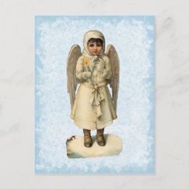 Vintage Weihnachtsengels-Postkarte Feiertagspostkarte