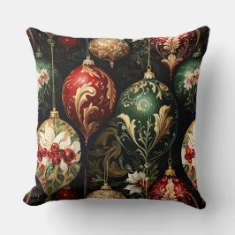 Vintage Weihnachtsfantasie Blumenmuster Kissen