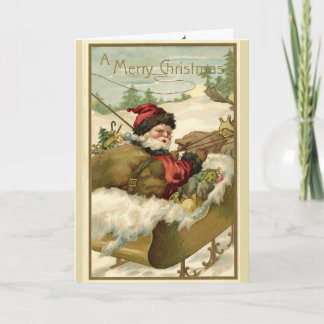 Vintage Weihnachtsfeier Einladung