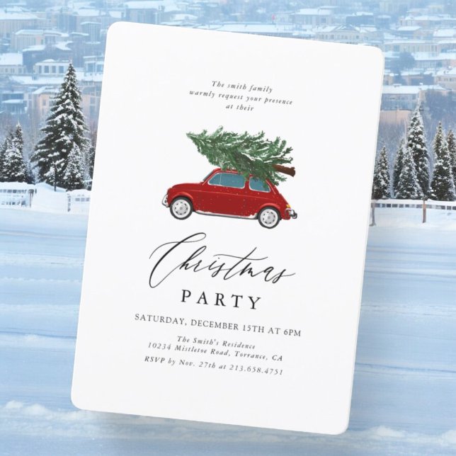 Vintage Weihnachtsfeier Einladung (Von Creator hochgeladen)