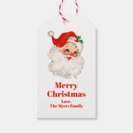 Vintage Weihnachtsfeier Geschenkanhänger