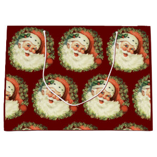Vintage Weihnachtsfeier Große Geschenktüte