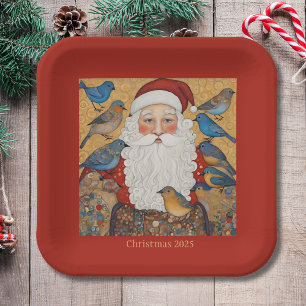 Vintage Weihnachtsfeier Pappteller