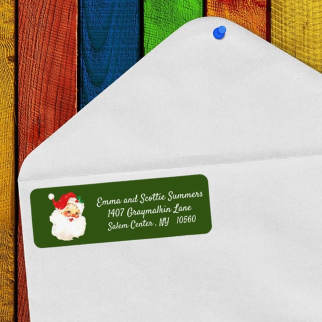 Vintage Weihnachtsfeier Rücksendeadresse (Von Creator hochgeladen)