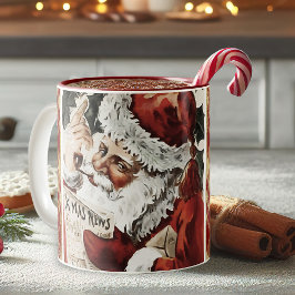 Vintage Weihnachtsfeier Tasse