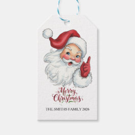 Vintage Weihnachtsfeiertag Geschenkanhänger