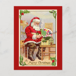 Vintage Weihnachtsfeiertage Feiertagspostkarte