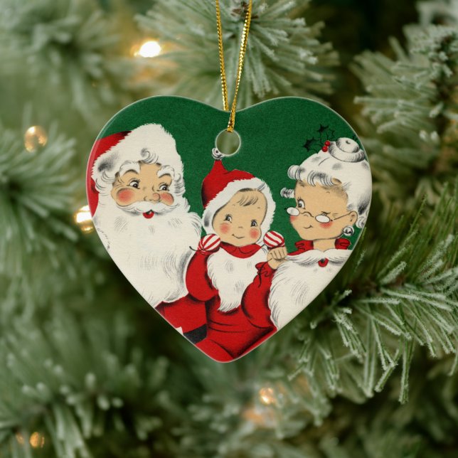 Vintage Weihnachtsfeiertage Keramikornament (Baum)