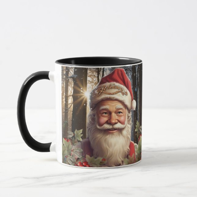 Vintage Weihnachtsfeiertage Tasse (Links)