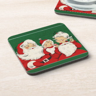 Vintage Weihnachtsfeiertage Untersetzer