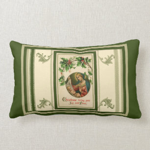 Vintage Weihnachtsfreude-Jungfrau Mary Lendenkissen