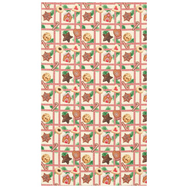 Vintage Weihnachtsgebäck Tischdecke (Vorderseite)