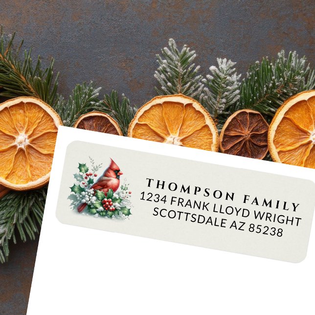 Vintage Weihnachtsgebirge Rücksendeadresse (Von Creator hochgeladen)