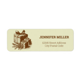 Vintage Weihnachtsgeschenke Dekoration Label