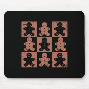 Vintage-Weihnachtsgeschenke Frauen Männer Lebkuche Mousepad