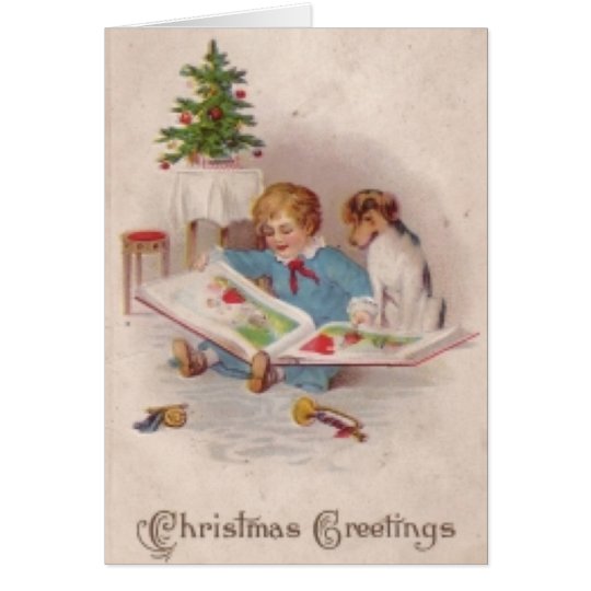 VINTAGE WEIHNACHTSgruß-KARTE Karte
